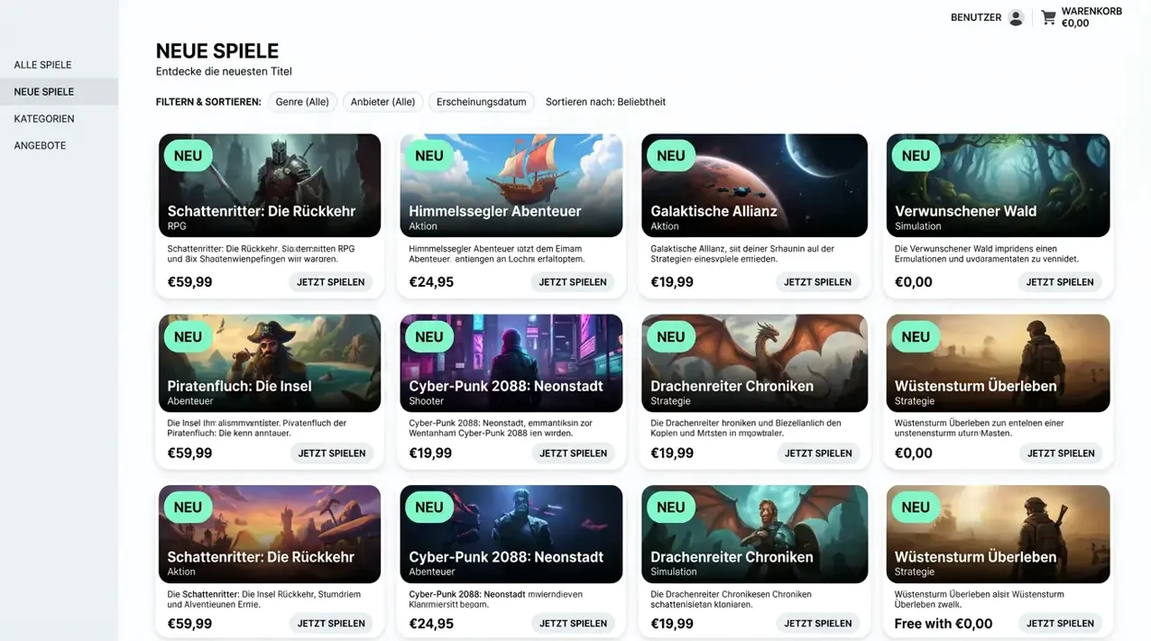 Infinity: Neue & Crash Spiele